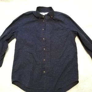Old Navy, size M, navy blue button-down shirt